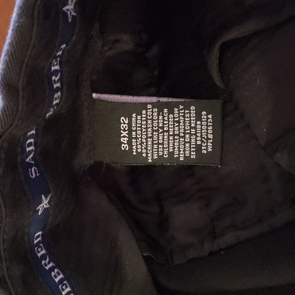 Sadlebred men's black pleated dress pants. - Picture 3 of 4